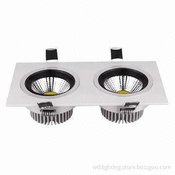 10 x 2 x 1W COB LED Ceiling Downlights with 85-265V AC Input Voltage